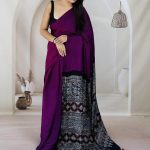 ajrakh dola silk saree
