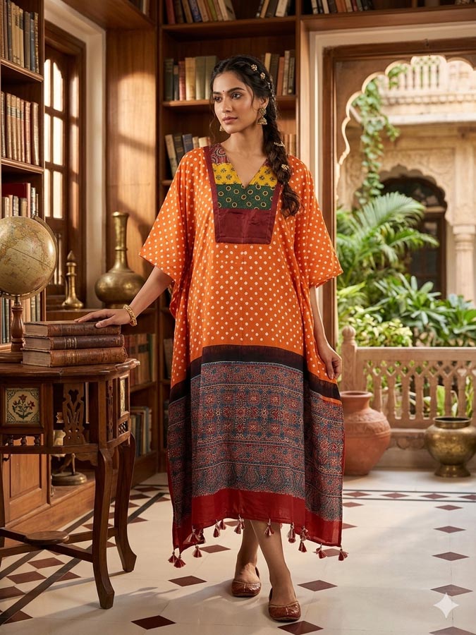 silk kaftan