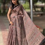 mirror work saree