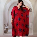Indigo Block Print Kaftan