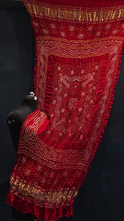Pure Gajji Silk Bandhani Designer Dupatta