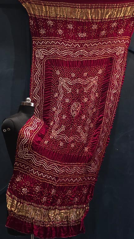 Pure Gajji Silk Bandhani Designer Dupatta