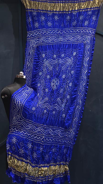 Pure Gajji Silk Bandhani Designer Dupatta
