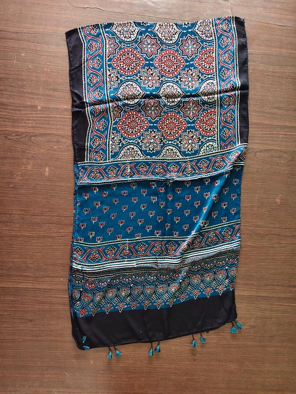 Modal Ajrakh Block Print Stole