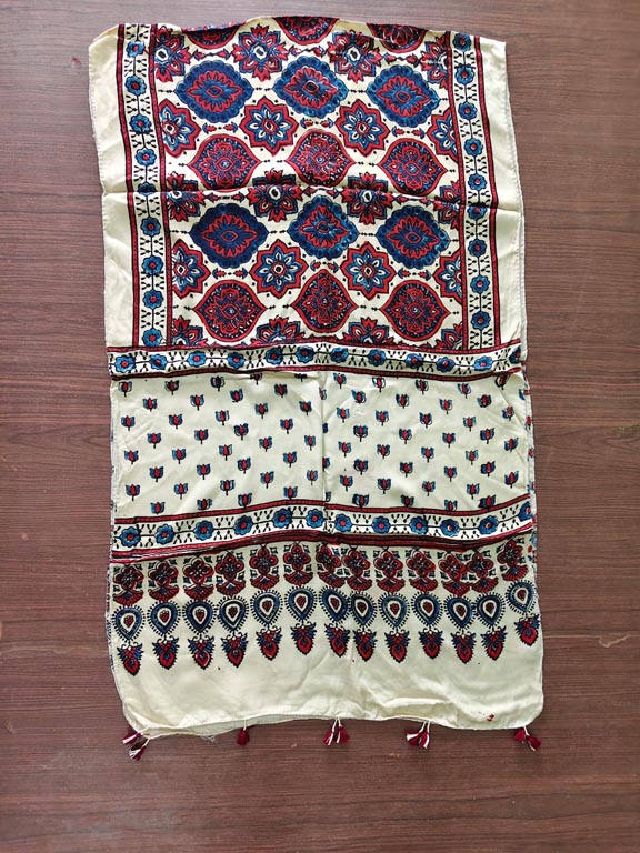 Modal Ajrakh Block Print Stole