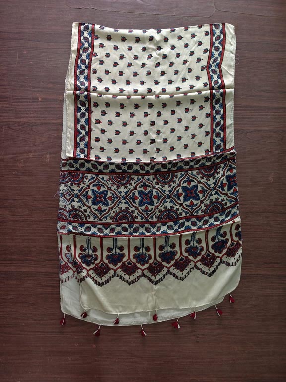Modal Ajrakh Block Print Stole