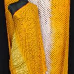 Pure Gajji Rai Bandhej – Yellow Traditional