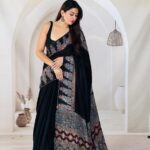 Modal Silk Saree With Zari Pallu Saree RN07
