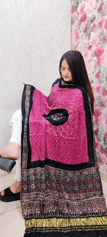 Makri Bandhani Work Designer Dupatta
