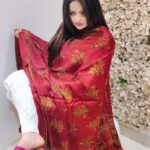 Modal Silk Ajrakh Handblock Print Dupatta