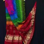 handcrafted Bandhej dupatta.