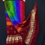 handcrafted Bandhej dupatta.