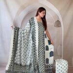 Silk Ajrakh Handblock Print Suit Pieces