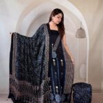 Silk Ajrakh Handblock Print Suit Pieces