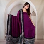 Silk Ajrakh Handblock Print Suit Pieces