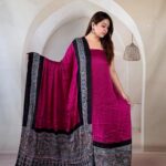 Silk Ajrakh Handblock Print Suit Pieces