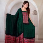 Silk Ajrakh Handblock Print Suit Pieces