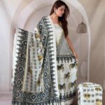 Silk Ajrakh Handblock Print Suit Pieces